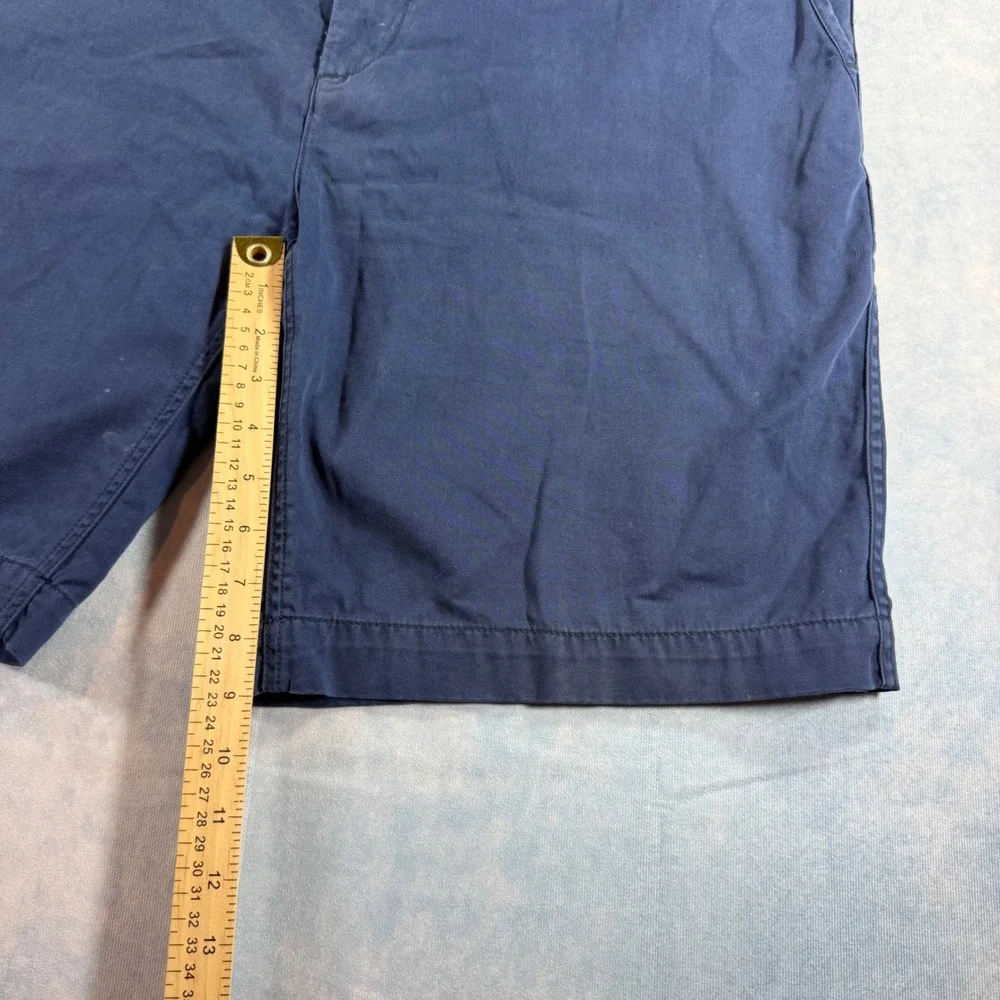 Polo Ralph Lauren Shorts Mens 38 Navy Blue Excellent Relaxed Fit Chino Cotton